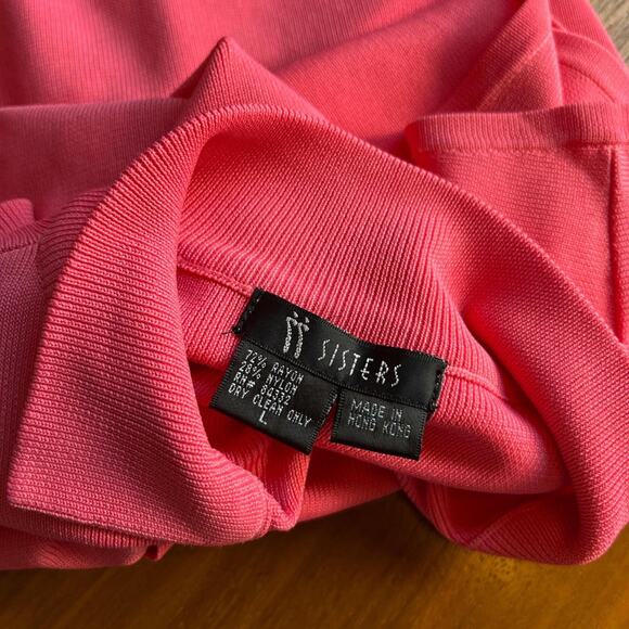 Y2K Pink Ruched Drawstring Top Collared Crop - Picture 6 of 8